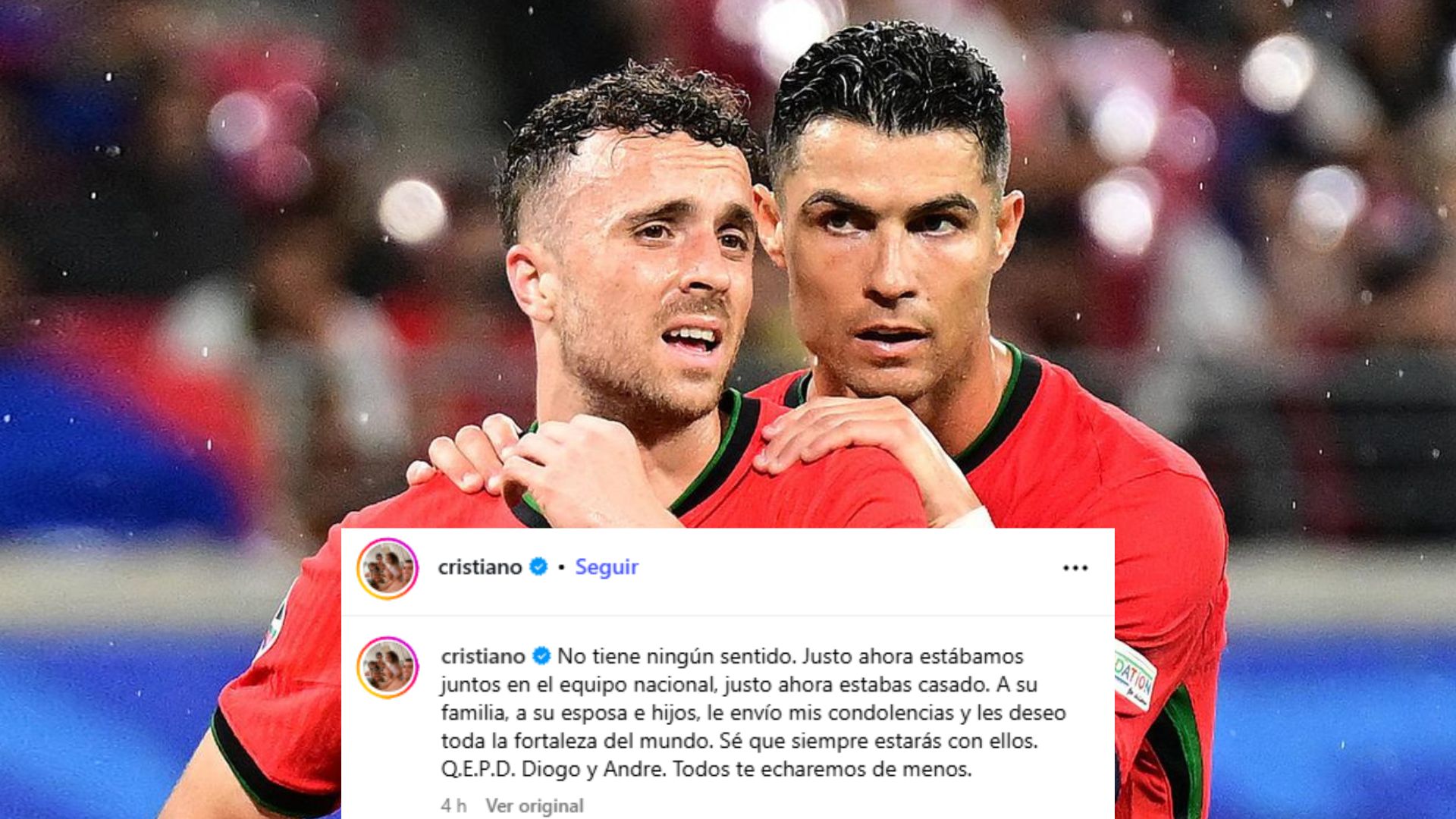“No tiene sentido”: la conmovedora despedida de Cristiano Ronaldo a Diogo Jota tras su trágica muerte “No tiene sentido”: la conmovedora despedida de Cristiano Ronaldo a Diogo Jota tras su trágica muerte
