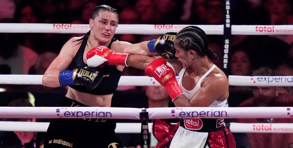 Taylor vence a Serrano por tercera vez y sigue como la campeona indiscutida de las 140 libras