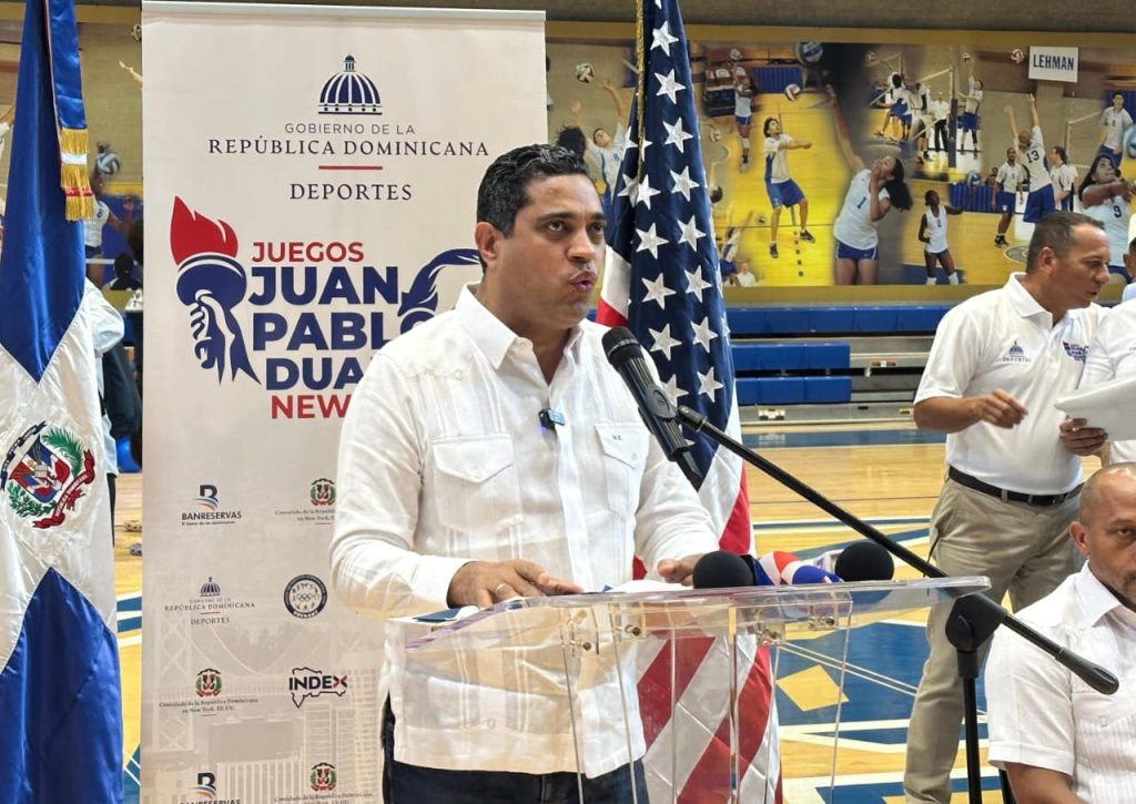 Ministro de Deportes deja iniciados los Juegos Juan Pablo Duarte en Nueva York