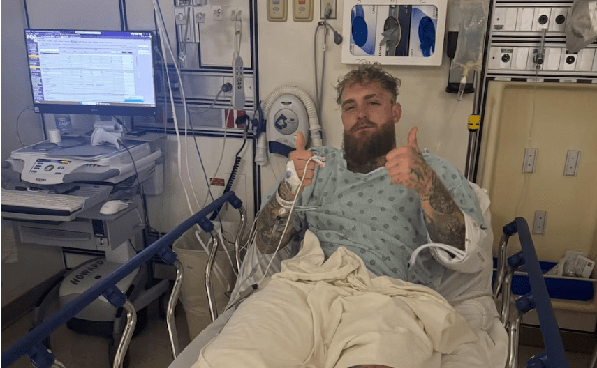 Jake Paul fue operado de urgencia tras el brutal nocaut de Anthony Joshua que le fracturó la mandíbula
